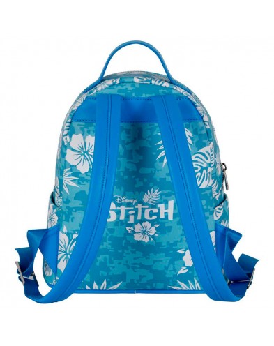 LILO Y STITCH AZUL MOCHILA FASHION PEQUEÑA LILO Y STITCH ALOHA 23CM X