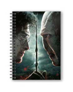 LIBRETA EFECTO 3D HARRY VS VOLDEMORT HARRY POTTER