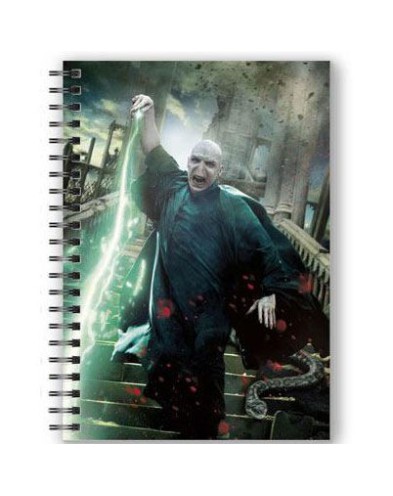 LIBRETA EFECTO 3D POSTER VOLDEMORT HARRY POTTER