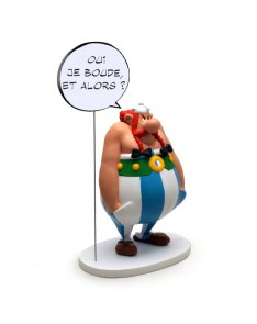 OBELIX BOCADILLO ME ENOJO FIGURA RESINA 25 CM ASTERIX