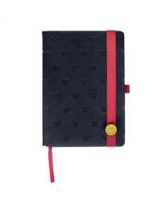 PREMIUM FAUX-LEATHER MICKEY NOTEBOOK