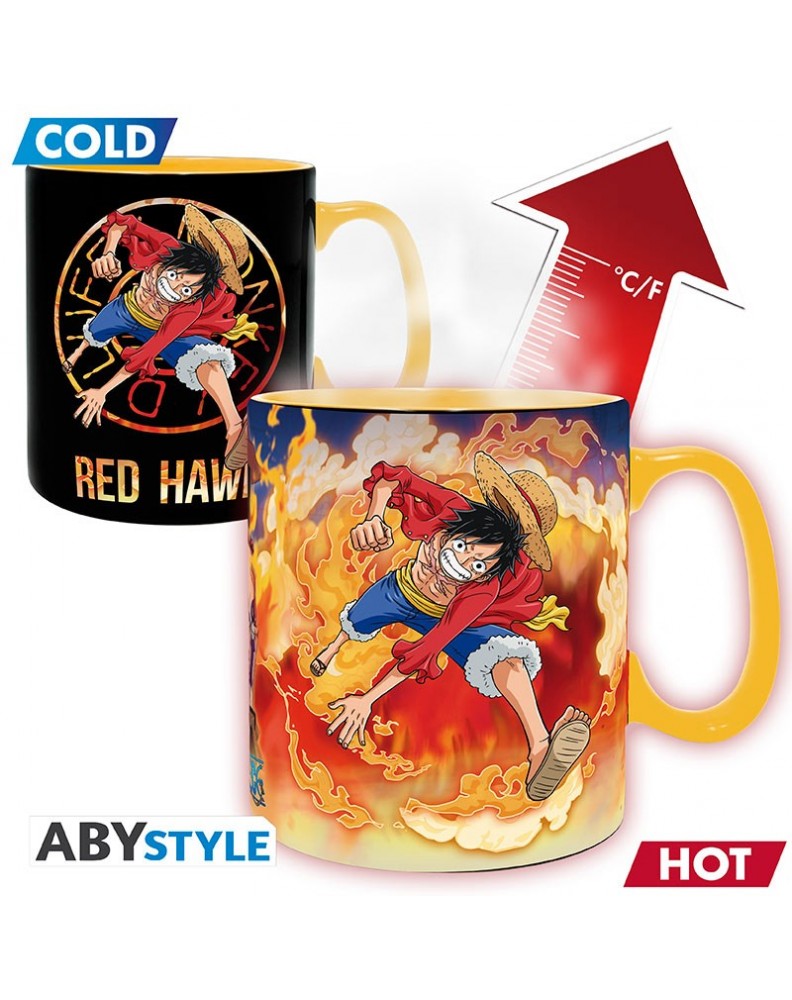 One Piece Wanted Heat-Change Mug and Coaster Set