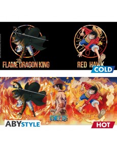 One Piece Wanted Heat-Change Mug and Coaster Set