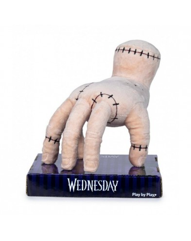 PELUCHE MANO MIERCOLES ADDAMS- LA COSA- THE THING WEDNESDAY 25 CM CON EXPOSITOR