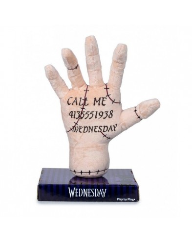 PLUSH HAND WEDNESDAY ADDAMS- THE THING- THE THING WEDNESDAY 25 CM WITH DISPLAY