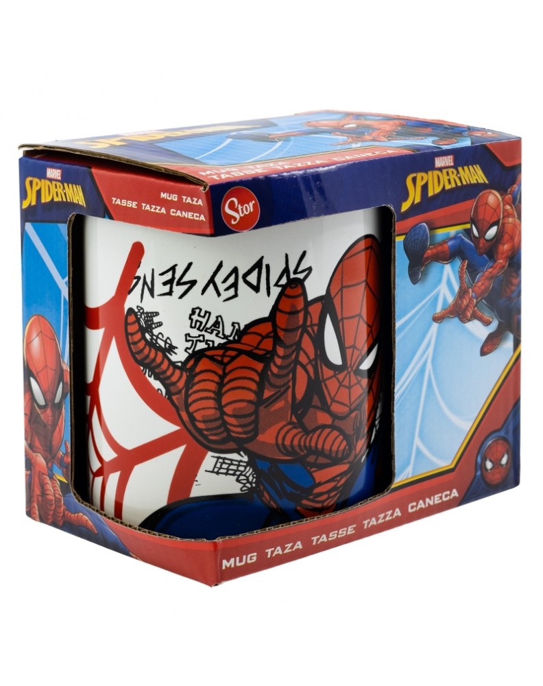 TAZA CERAMICA 325 ML EN CAJA REGALO SPIDERMAN URBAN