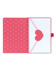 CUADERNO PREMIUM A5 CON BOLIGRAFO PROYECTOR PUSHEEN PURRFECT LOVE COLLECTION