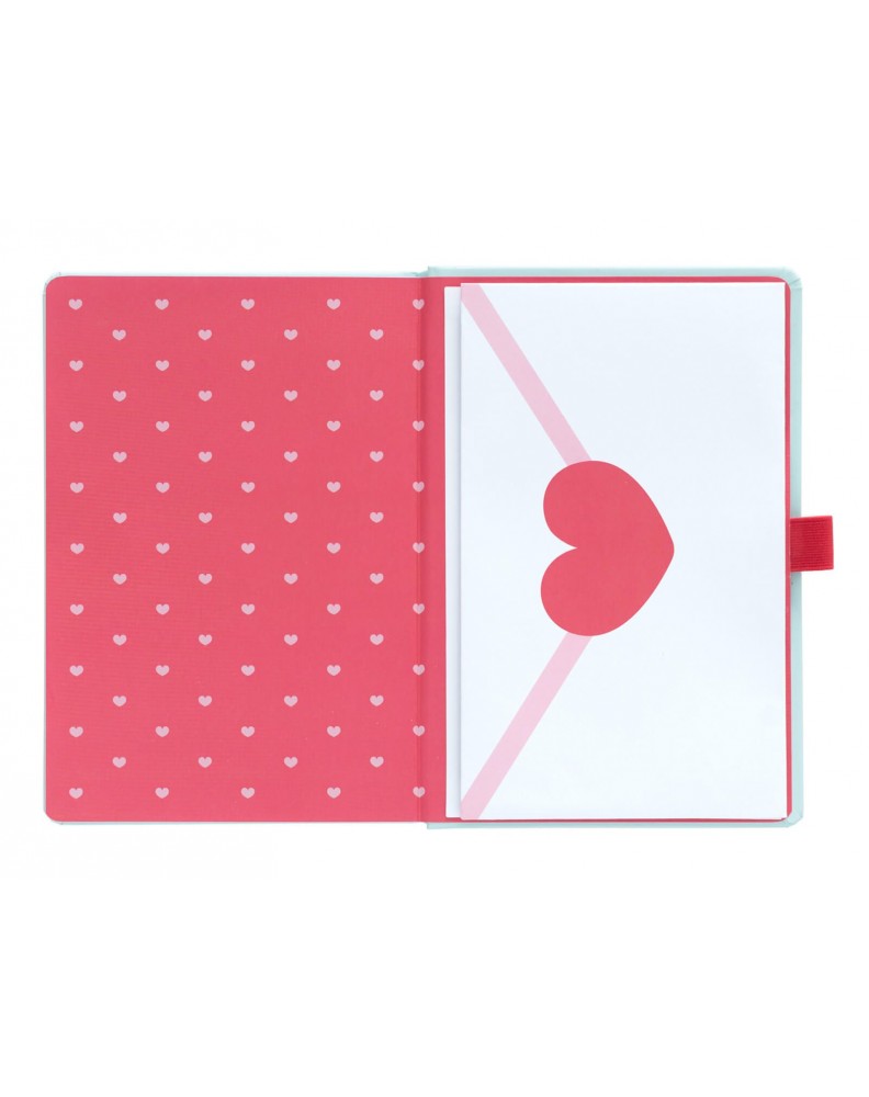 CUADERNO PREMIUM A5 CON BOLIGRAFO PROYECTOR PUSHEEN PURRFECT LOVE COLLECTION