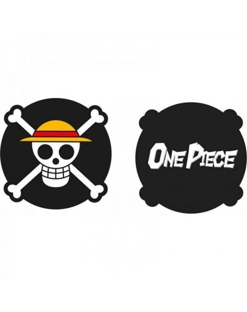 COJIN 3D ONE PIECE 35CM NEGRO LOGO CALAVERA