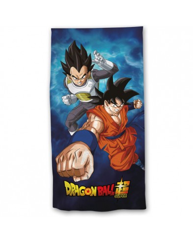 Toalla de playa con Vegeta y Goku de Dragon Ball Super - ALGODÓN 300GR 70X140CM