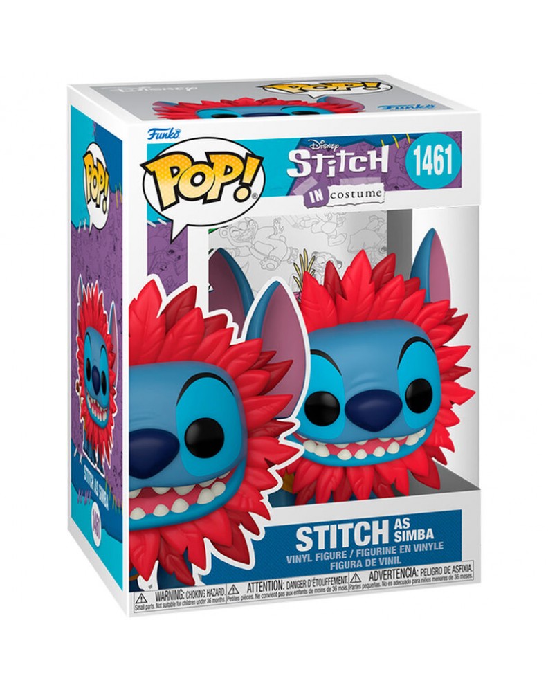 FUNKO POP! DISNEY-LILO & STITCH- STITCH AS SIMBA CAT(STITCH IN COSTUME)