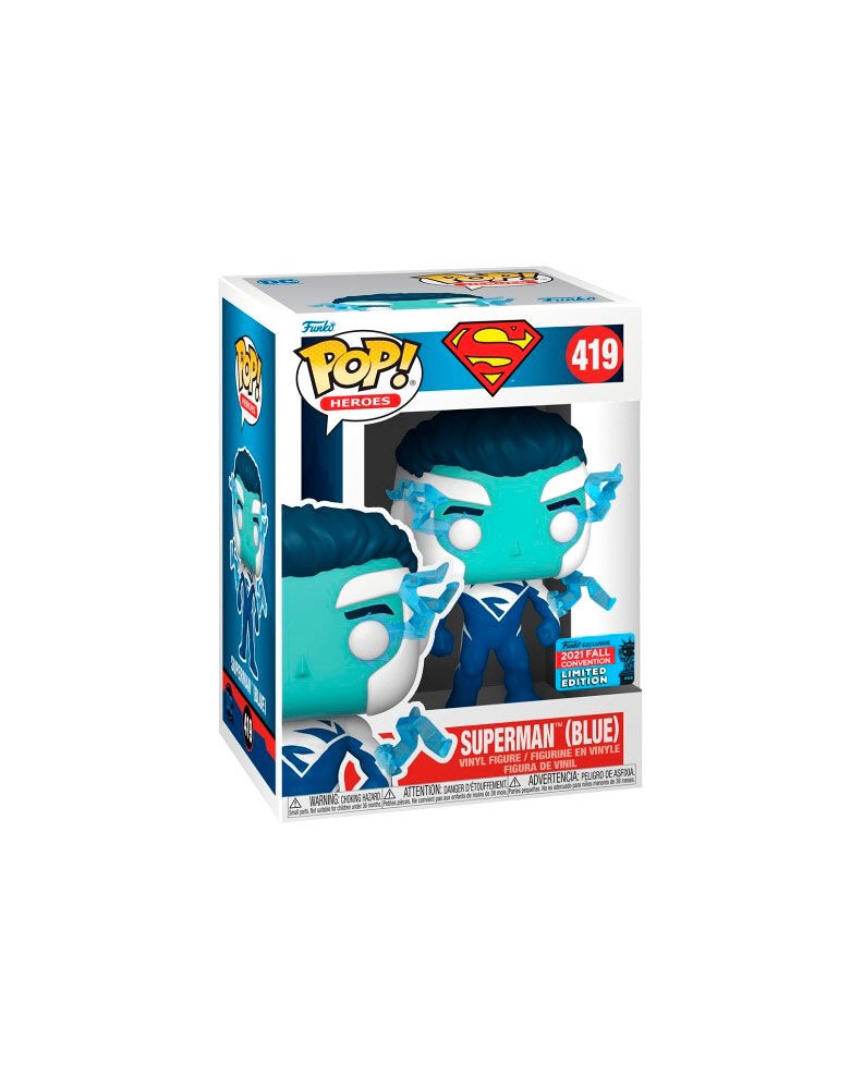 DC COMICS POP! VINYL FIGURE SUPERMAN (BLUE) (NYCC/FALL CON.) 9 CM