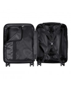 WEDNESDAY UNIFORM NEVERMORE ABS TROLLEY SUITCASE 55 CM