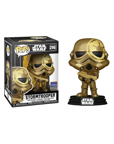 FUNKO POP! WONCON EXCLUSIVE STAR WARS 296 - GOLDEN STORMTROOPER