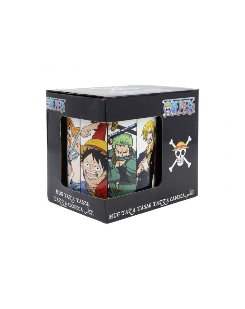 TAZA CERAMICA 325 ML EN CAJA REGALO ONE PIECE CREW BATTLE