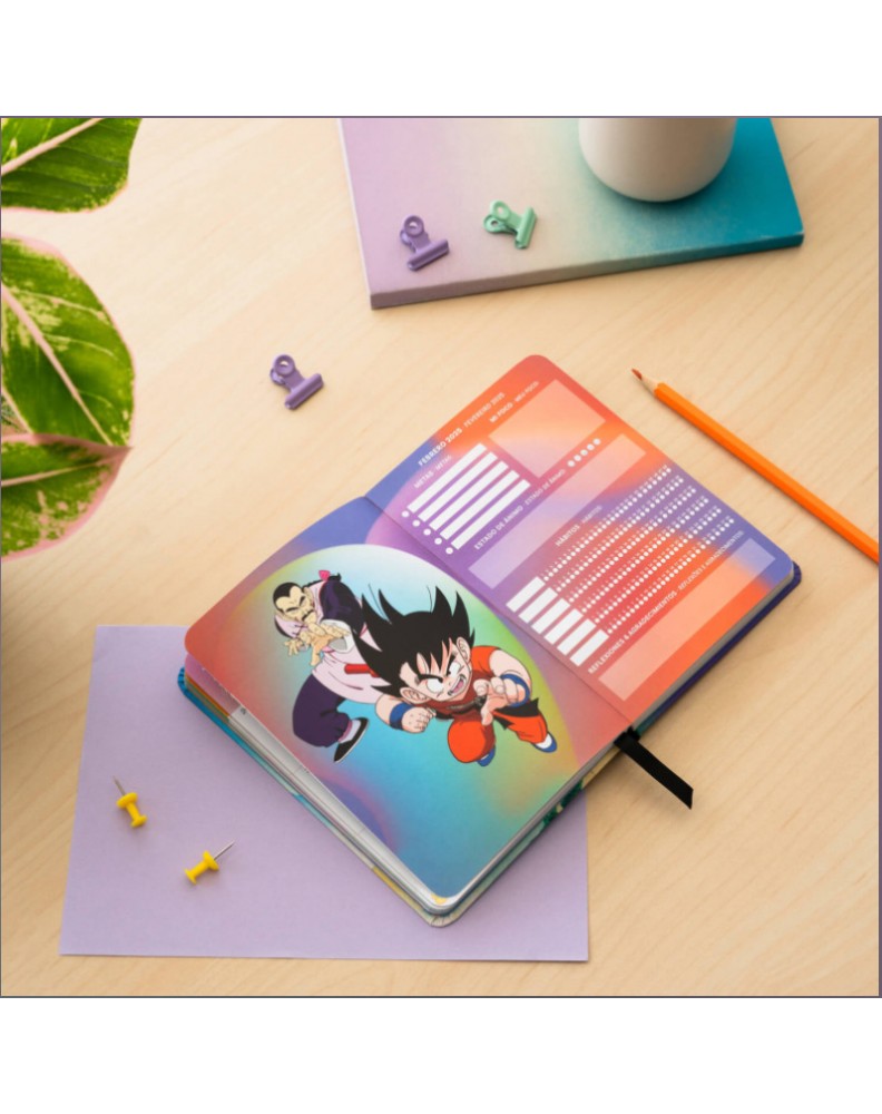 AGENDA ESCOLAR 2023/2024 SEMANA VISTA POCKET 17 MESES DRAGON BALL