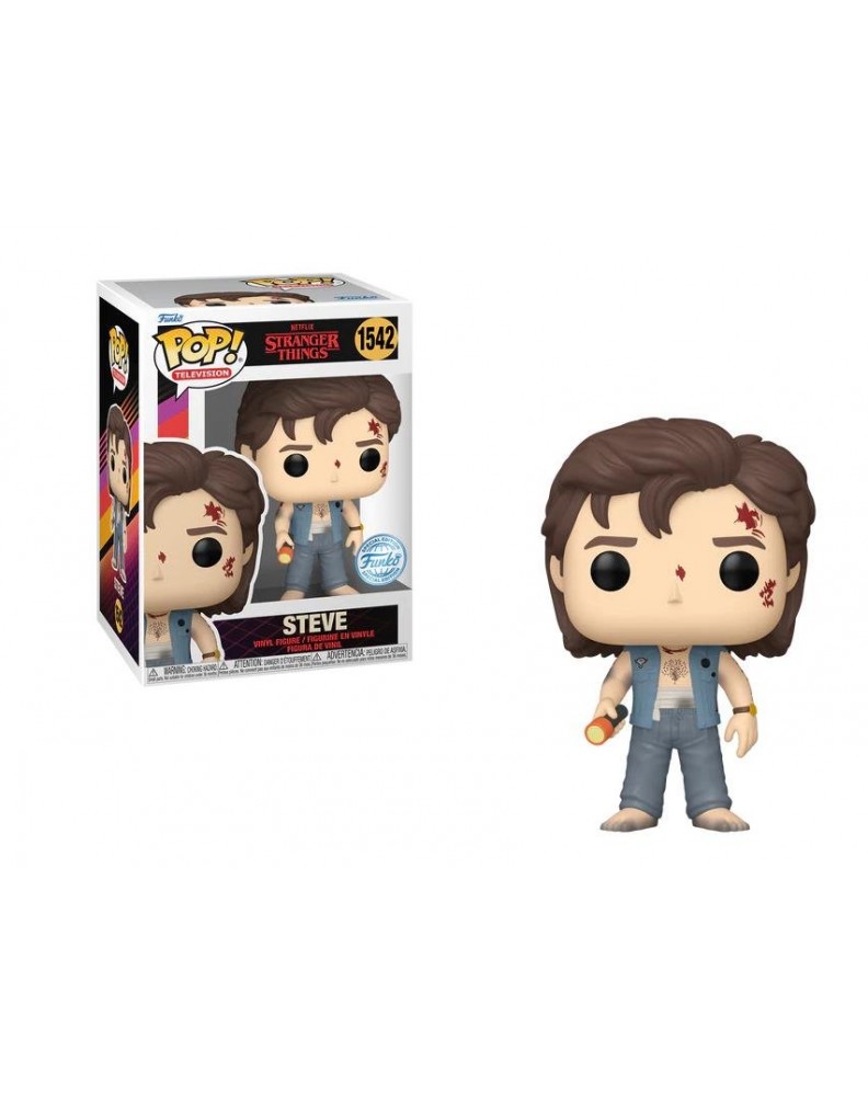 FUNKO POP! STRANGER THINGS - STEVE 1542 (EXCLUSIVE) 