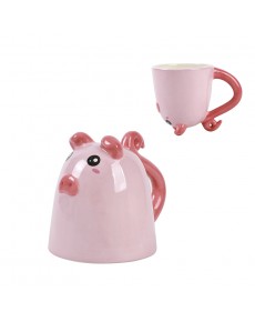 UP & DOWN PIGGY CERAMIC MUG