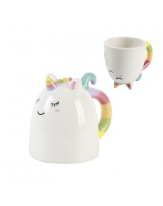 UP & DOWN UNICORN CERAMIC MUG