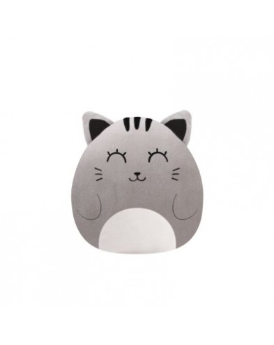 GRAY CAT VERTICAL PILLOW