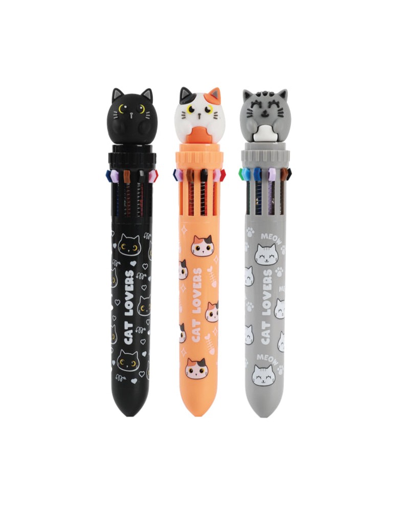 10 COLORS CAT PEN