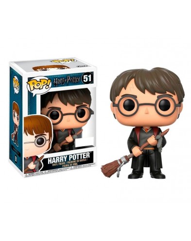 FUNKO POP! HARRY POTTER WITH BROOM AND PEN 