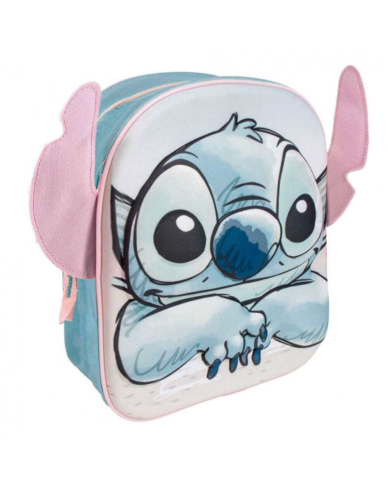 MOCHILA INFANTIL 3D APLICACIONES STITCH