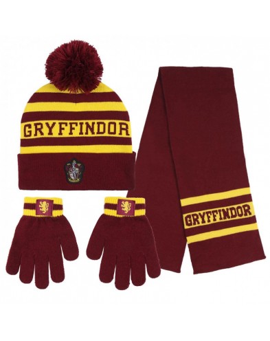 CONJUNTO 3 PIEZAS BUFANDA HARRY POTTER