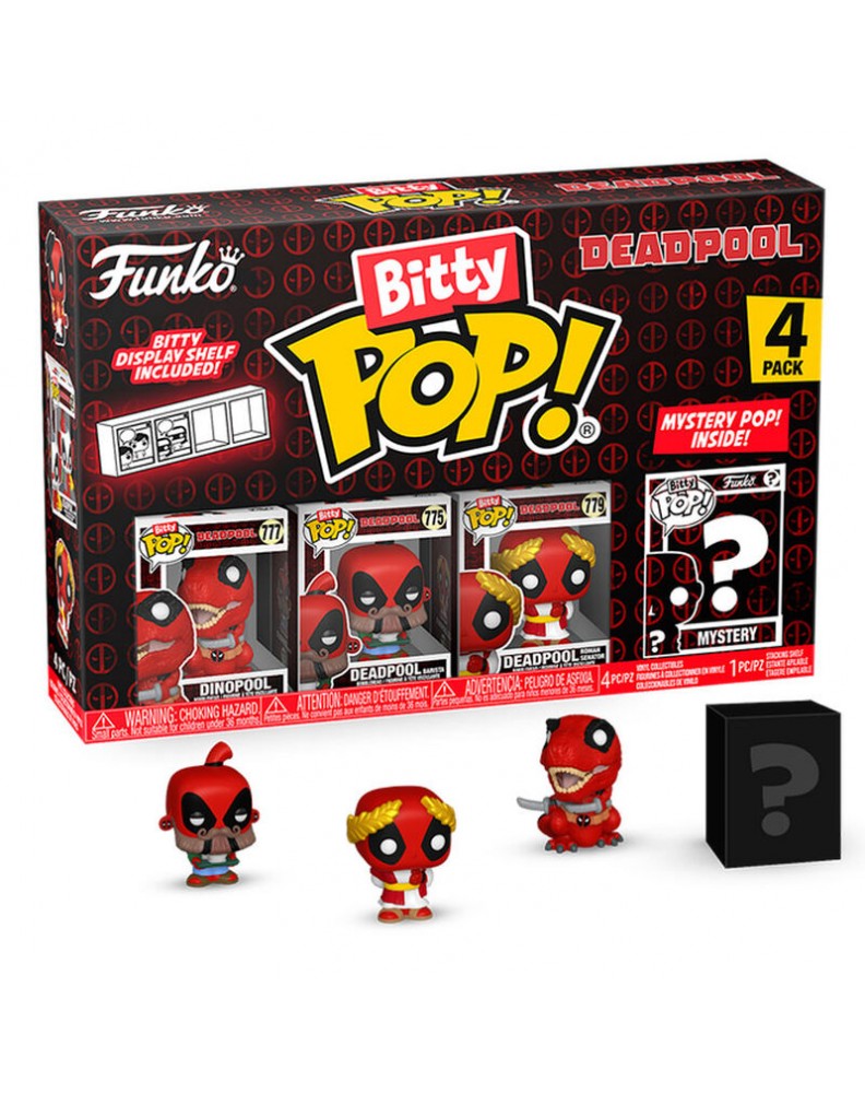 FUNKO BITTY POP 4-PACK DEADPOOL- DINOPOOL 4PK 