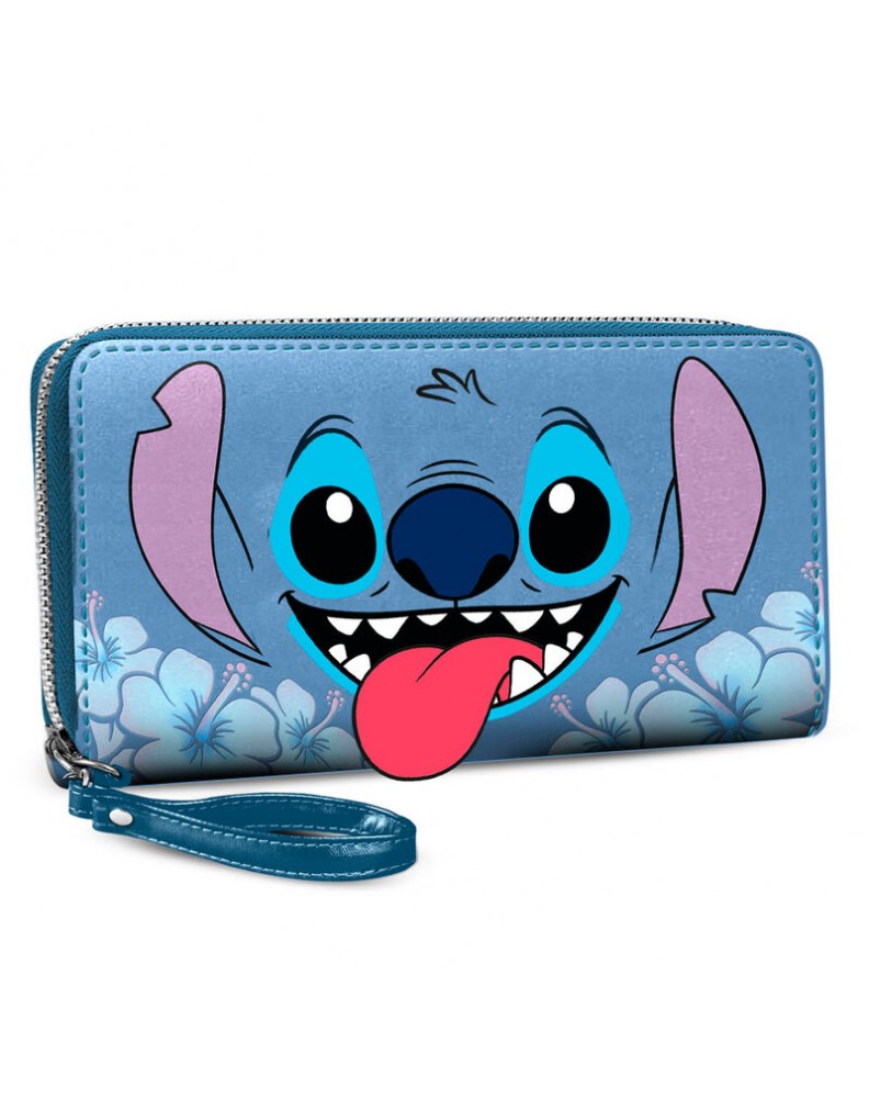 LILO AND STITCH BLUE WALLET ESSENTIAL LILO AND STITCH TONGUE 19CM X 10CM X 2CM