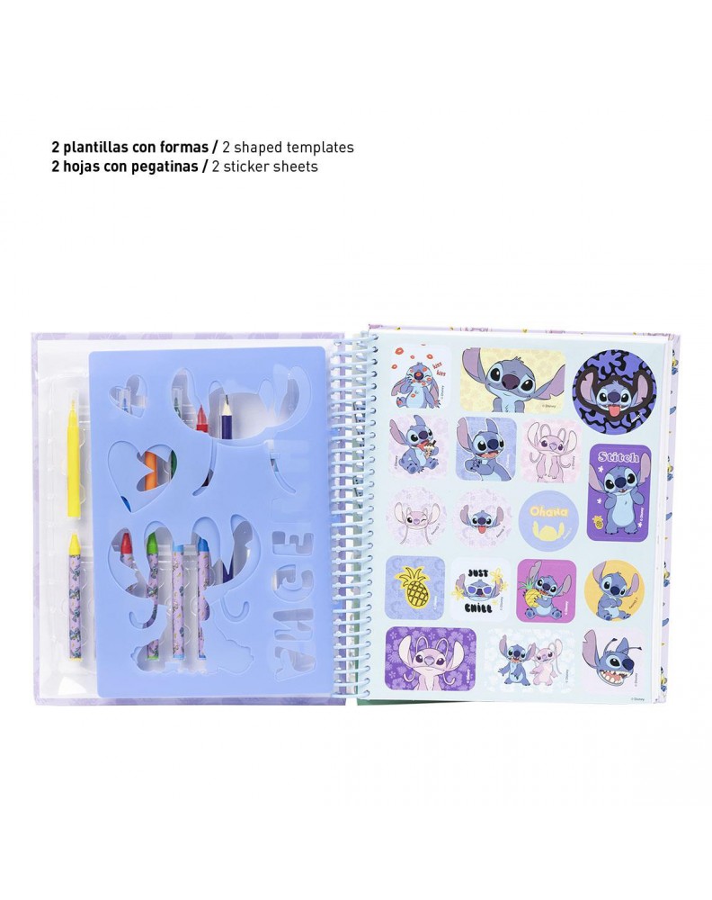 ALBUM ACTIVIDADES COLOREABLE STITCH