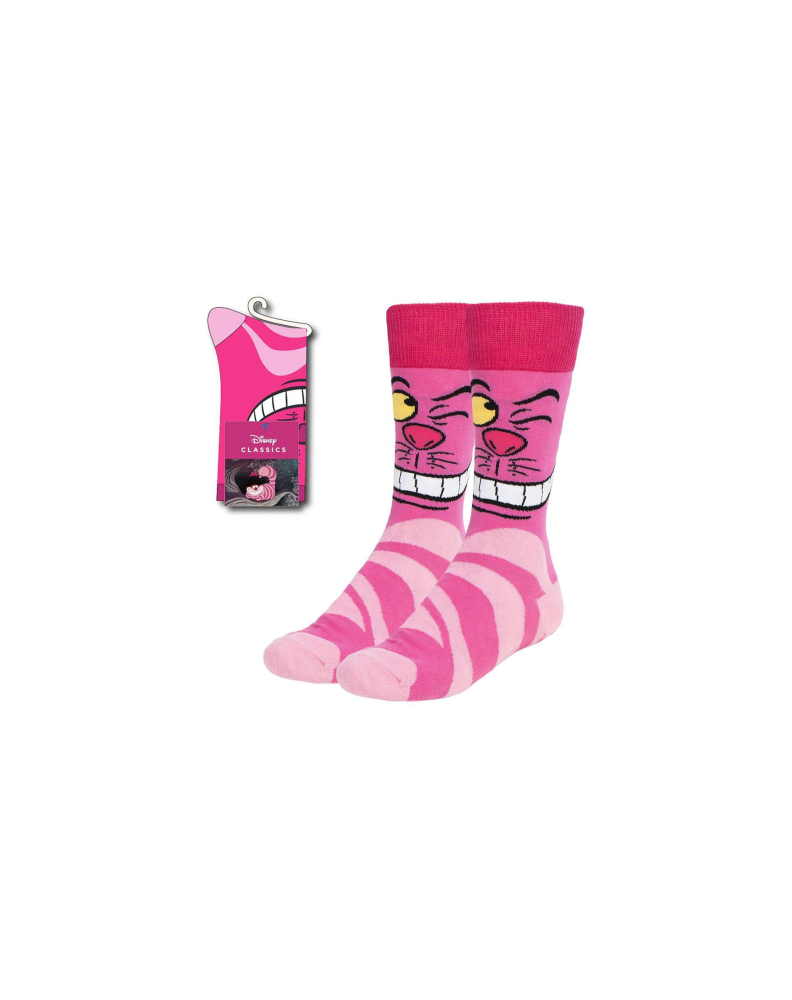 DISNEY CHESHIRE CAT WINKING SOCKS ALICE IN WONDERLAND