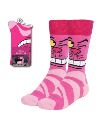 DISNEY CHESHIRE CAT WINKING SOCKS ALICE IN WONDERLAND