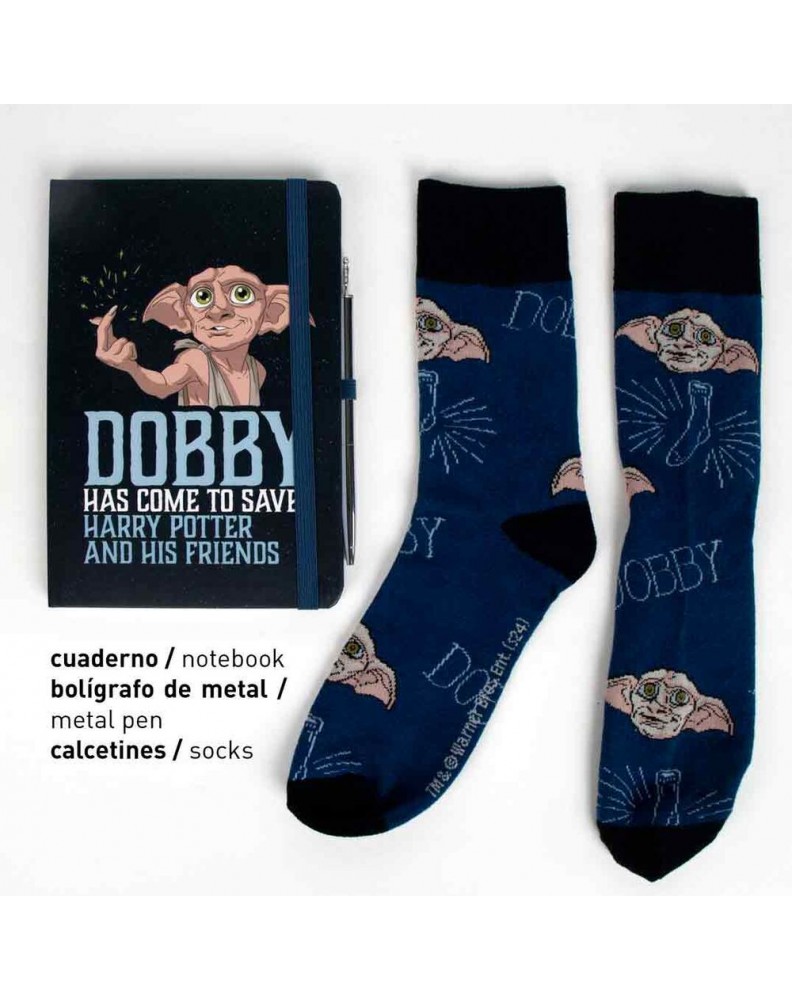 SET DE PAPELERÍA CALCETÍN HARRY POTTER DOBBY