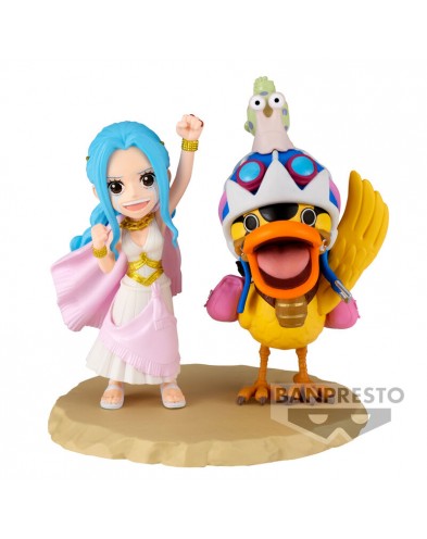 FIGURA BANPRESTO WORLD COLLECTABLE LOG SERIES NEFELTARI VIVI & KAROO ONE PIECE 7