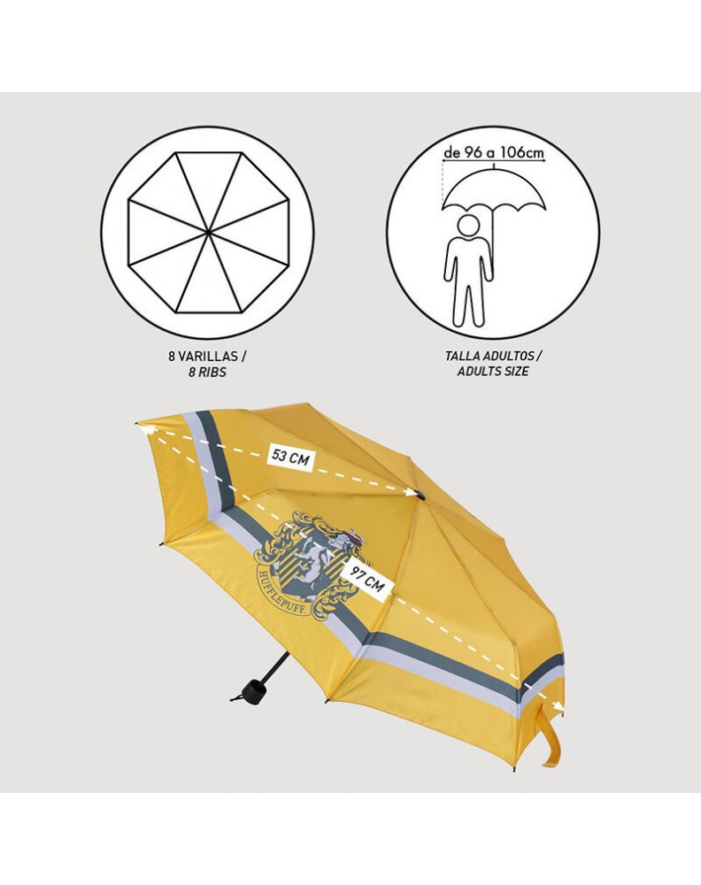 HARRY POTTER HUFFLEPUFF FOLDABLE MANUAL UMBRELLA