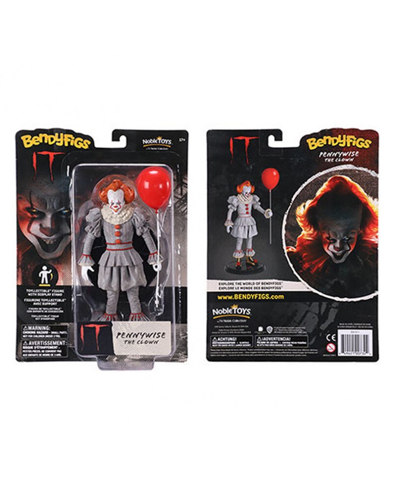 FIGURA MALEABLE PENNYWISE IT BENDYFIGS 19 CM