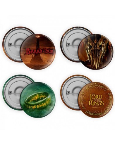 SET OF 4 PINS THE LORD OF THE RINGS