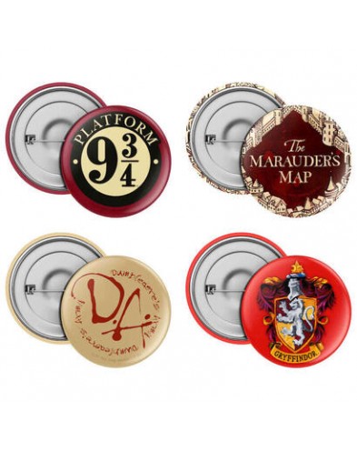 SET 4 PINS HARRY POTTER