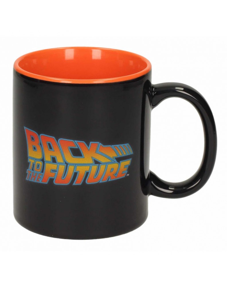 BACK TO THE FUTURE LOGO TAZA CERAMICA REGRESO AL FUTURO