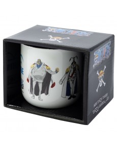 TAZA CERAMICA DESAYUNO 400 ML EN CAJA REGALO ONE PIECE MARINE