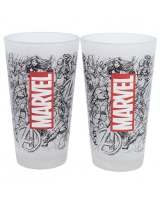 SET 2 VASOS CASUAL DE CRISTAL 490 ML MARVEL PATTERN