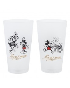 SET 2 VASOS CASUAL DE CRISTAL 490 ML MICKEY MOUSE VINTAGE