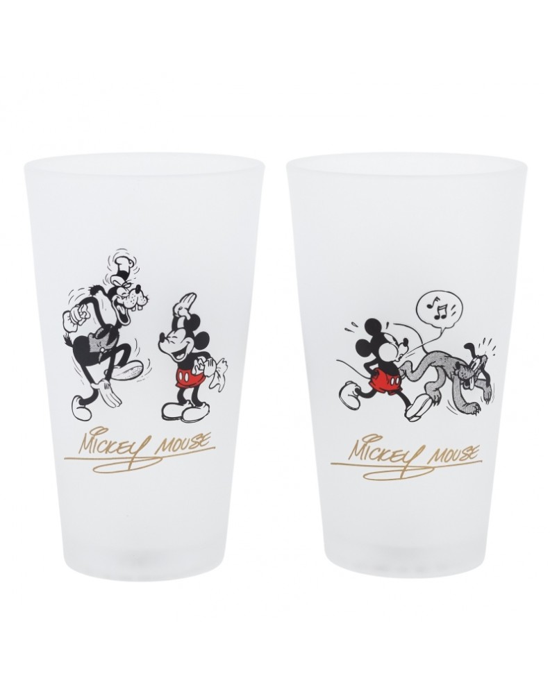 SET 2 VASOS CASUAL DE CRISTAL 490 ML MICKEY MOUSE VINTAGE