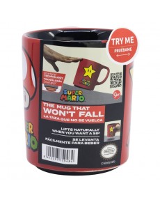 TAZA CERAMICA ANTIVUELCO 300 ML SUPER MARIO POWER