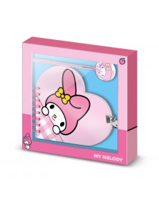 SET DIARIO + BOLIGRAFO MY MELODY HELLO KITTY