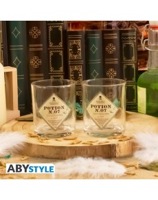 HARRY POTTER POTION BOTTLES AND GLASSES SET