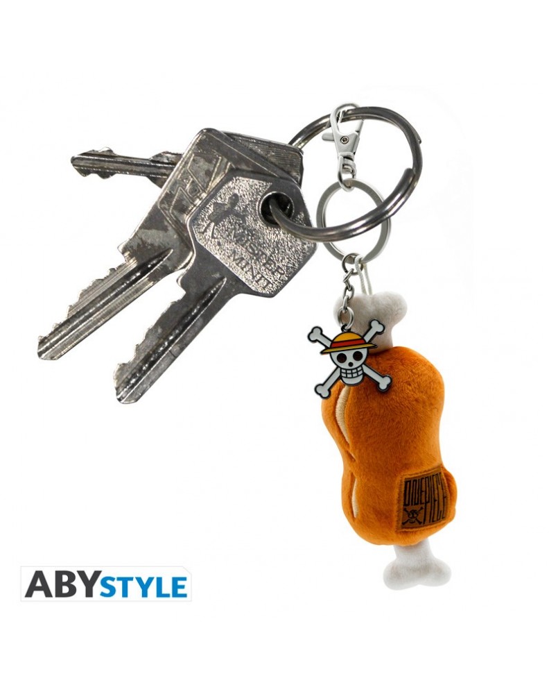 ONE PIECE BEEF AND BONE PLUSH KEYCHAIN