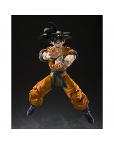 FIGURE SON GOKU SUPER HERO. FIGUARTS RE-RUN-DRAGON BALL-14CM