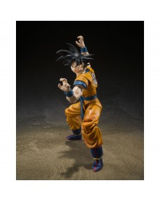 FIGURA SON GOKU SUPER HERO. FIGUARTS RE-RUN-DRAGON BALL-14CM